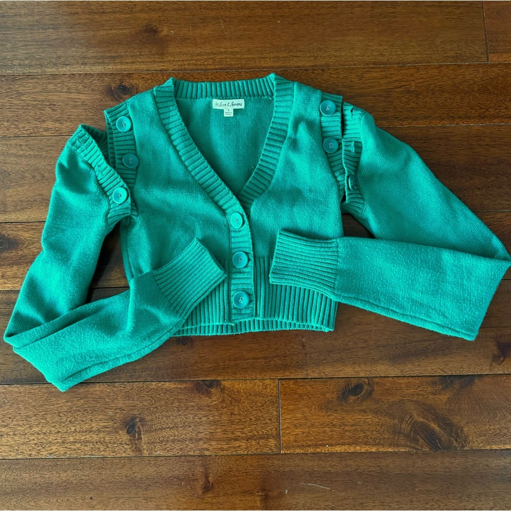 For Love & Lemons Joan Cropped Cardigan